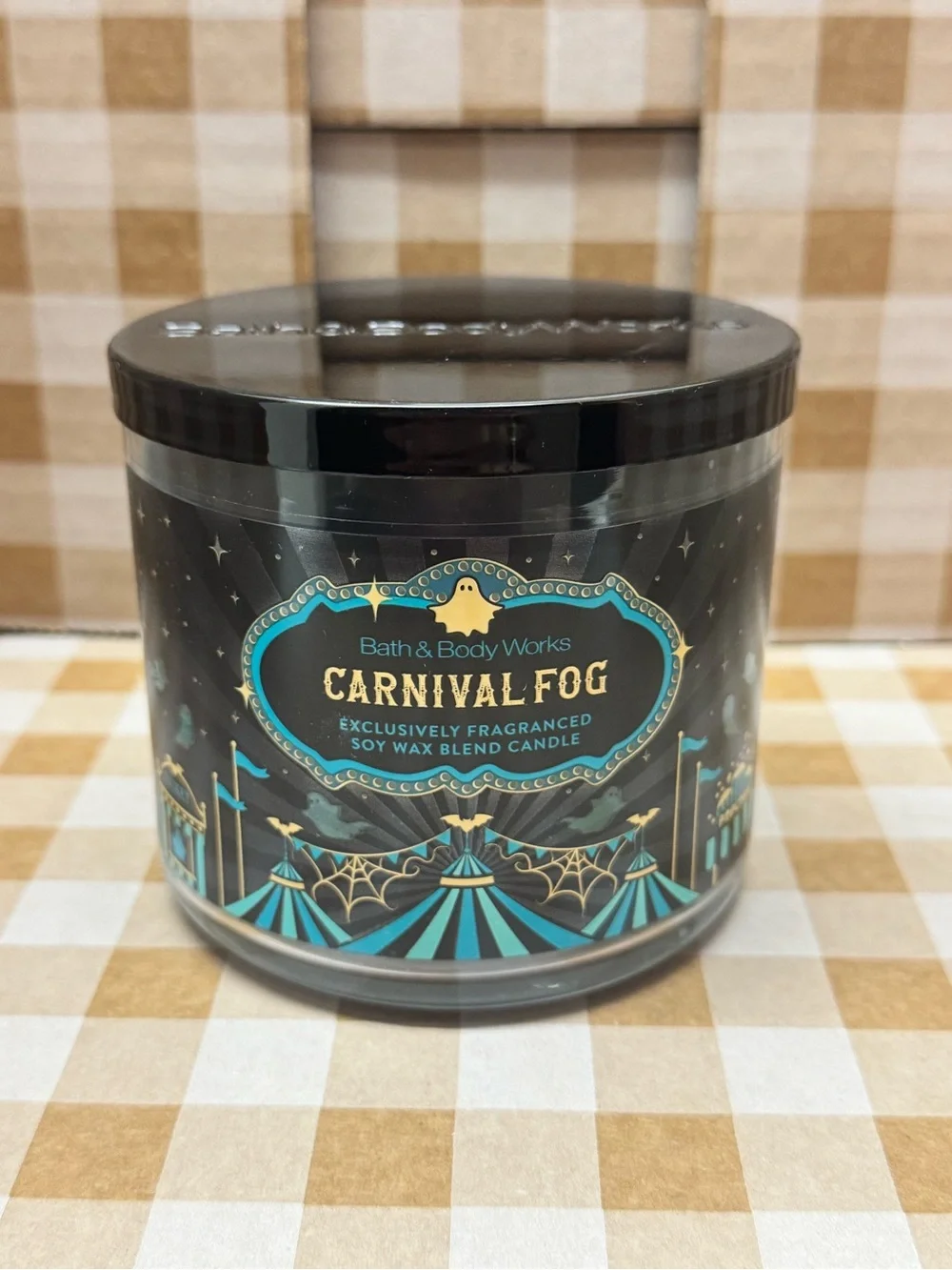 NEW B&BW CARNIVAL FOG 3 wick candle